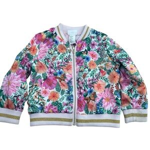 H&M x Angela McKay Floral Kids Spring Jacket - Multicolor Girls 3T